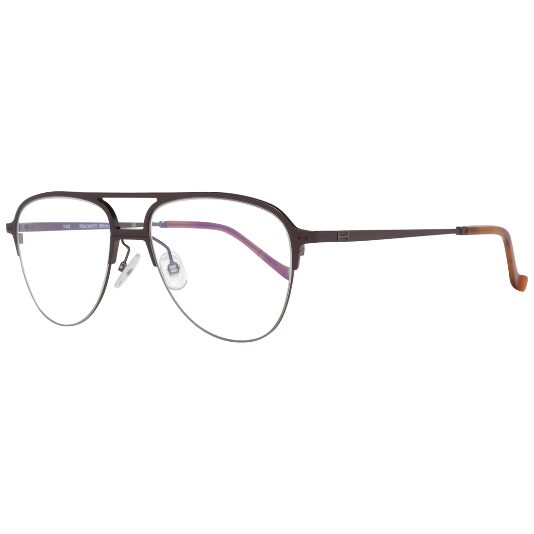 Hackett Bespoke glasses in Brown with Metal frame, model Hackett Bespoke Optical Frames HEB246 53175, from Burghley & Co – Luxury eyewear UK