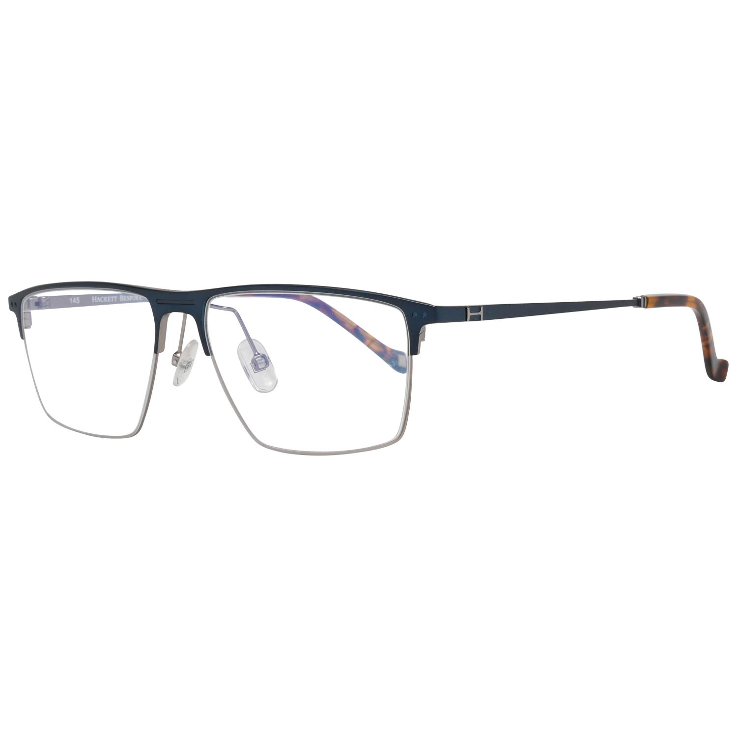 Hackett Bespoke glasses in Blue with Metal frame, model Hackett Bespoke Optical Frames HEB250 54689, from Burghley & Co – Luxury eyewear UK