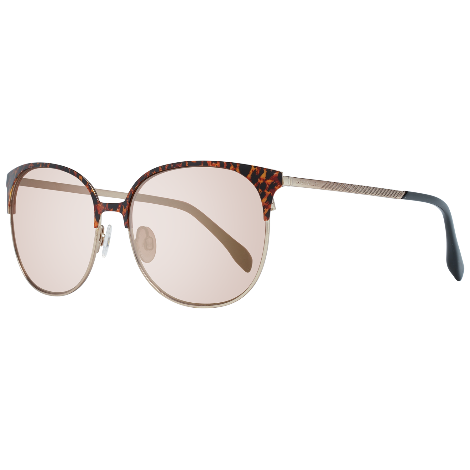 Karen Millen Round sunglasses in Gold with Metal frame, model Karen Millen Sunglasses KM7013 57121, from Burghley & Co – Luxury eyewear UK