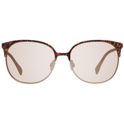 Karen Millen Round sunglasses in Gold with Metal frame, model Karen Millen Sunglasses KM7013 57121, from Burghley & Co – Luxury eyewear UK