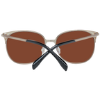 Karen Millen Round sunglasses in Gold with Metal frame, model Karen Millen Sunglasses KM7013 57121, from Burghley & Co – Luxury eyewear UK