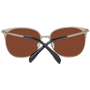 Karen Millen Round sunglasses in Gold with Metal frame, model Karen Millen Sunglasses KM7013 57121, from Burghley & Co – Luxury eyewear UK