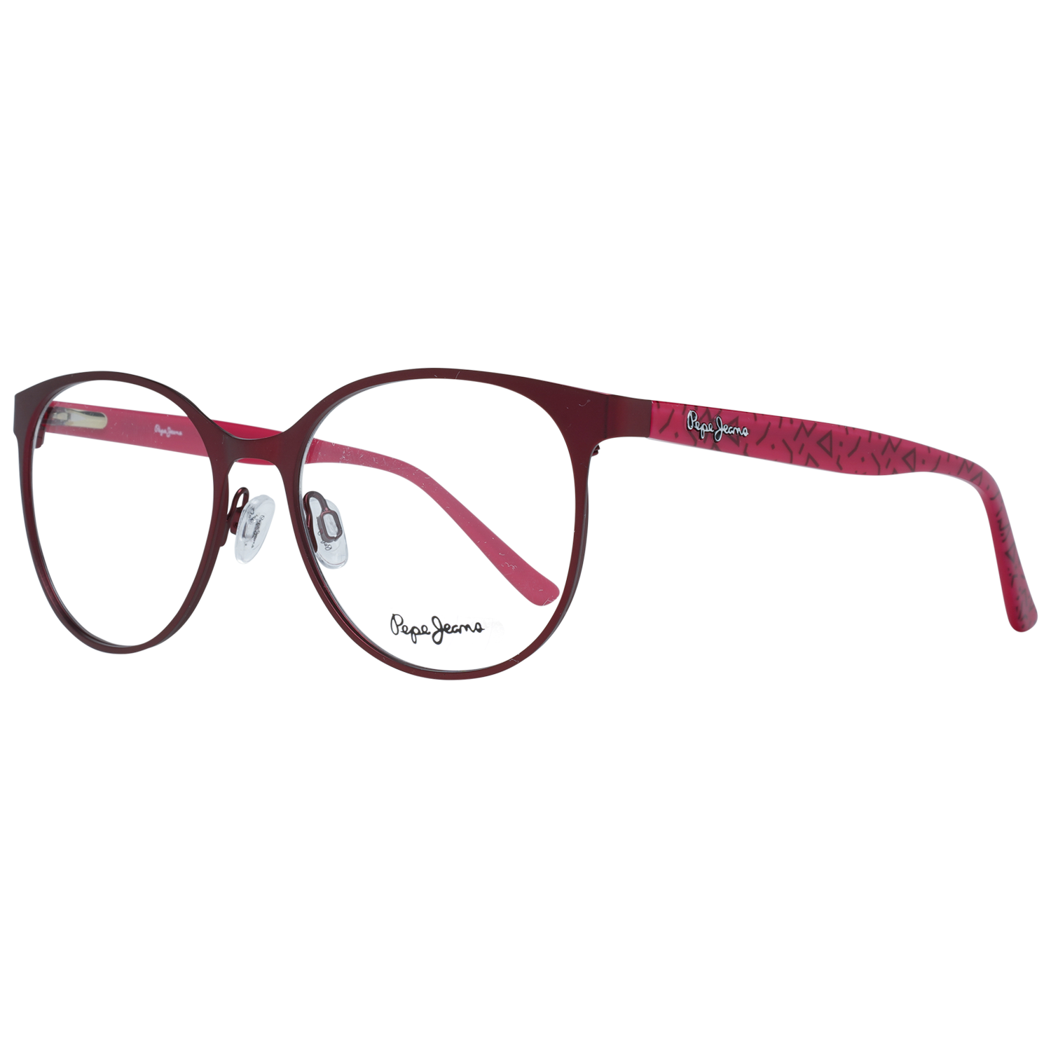 Pepe Jeans Round glasses in Red with Metal frame, model Pepe Jeans Optical Frame PJ1299 C2 53, from Burghley & Co – Luxury eyewear UK