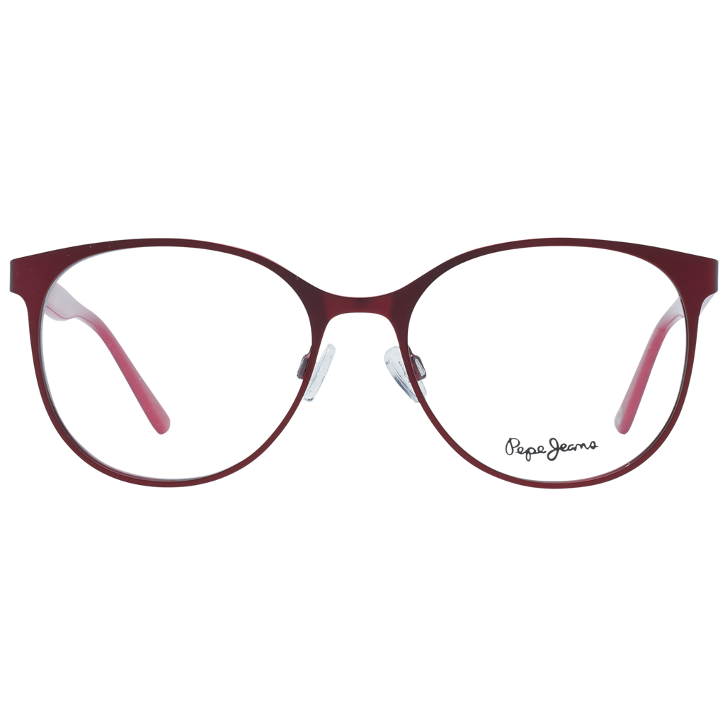 Pepe Jeans Round glasses in Red with Metal frame, model Pepe Jeans Optical Frame PJ1299 C2 53, from Burghley & Co – Luxury eyewear UK