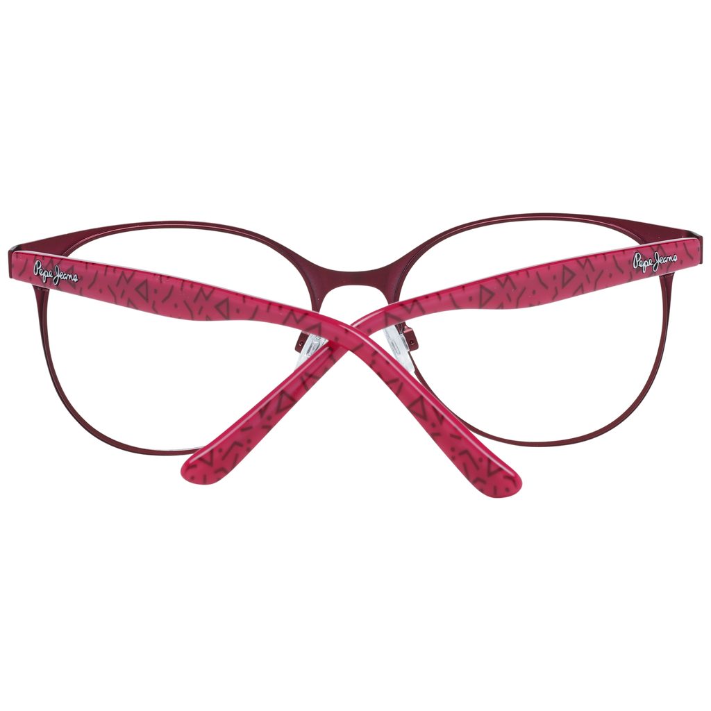 Pepe Jeans Round glasses in Red with Metal frame, model Pepe Jeans Optical Frame PJ1299 C2 53, from Burghley & Co – Luxury eyewear UK