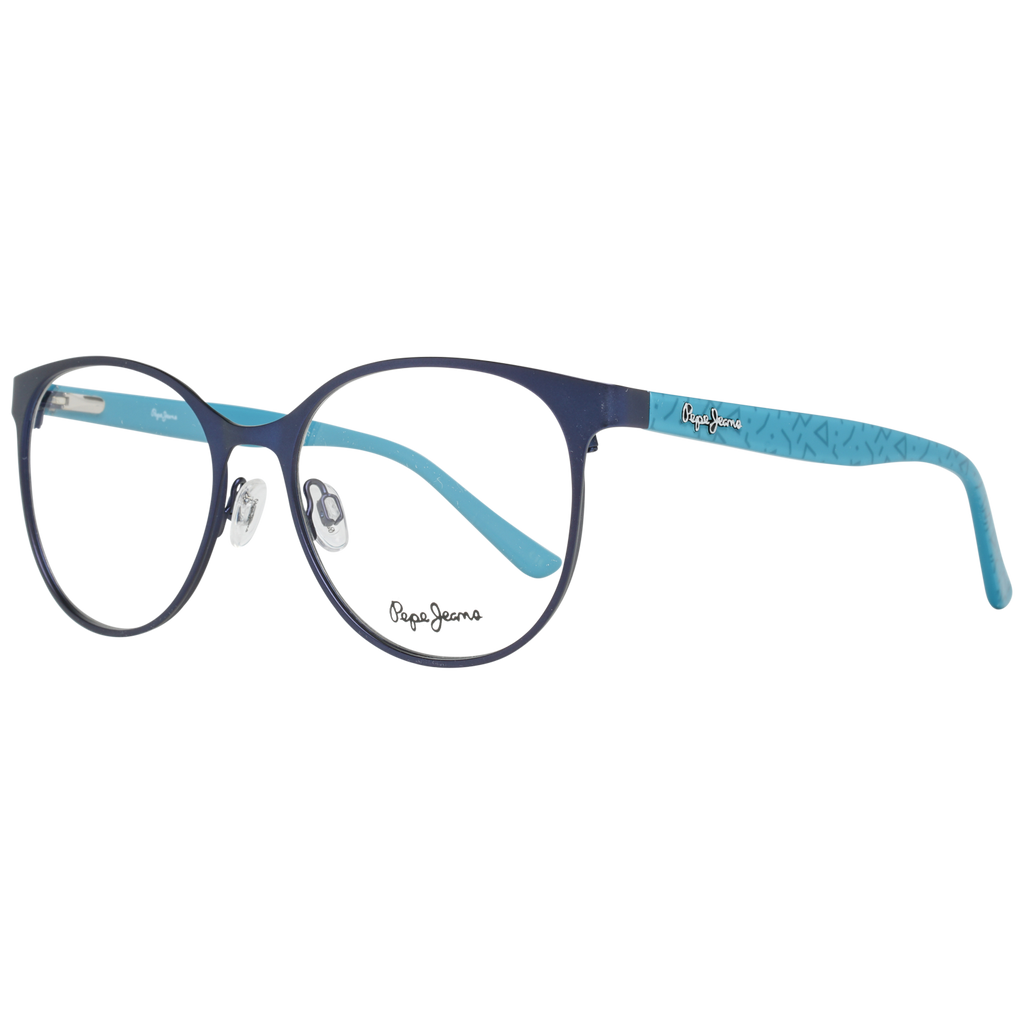 Pepe Jeans Round glasses in Blue with Metal frame, model Pepe Jeans Optical Frames PJ1299 53C3, from Burghley & Co – Luxury eyewear UK