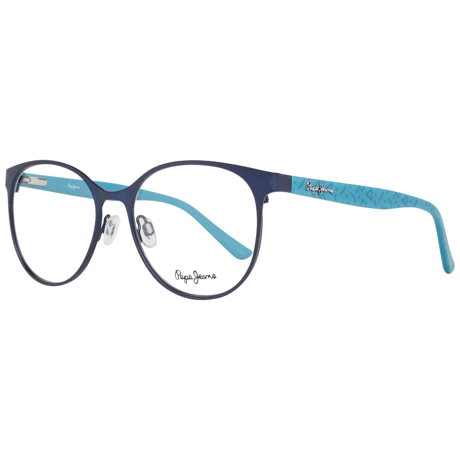 Pepe Jeans Round glasses in Blue with Metal frame, model Pepe Jeans Optical Frame PJ1299 C3 53, from Burghley & Co – Luxury eyewear UK