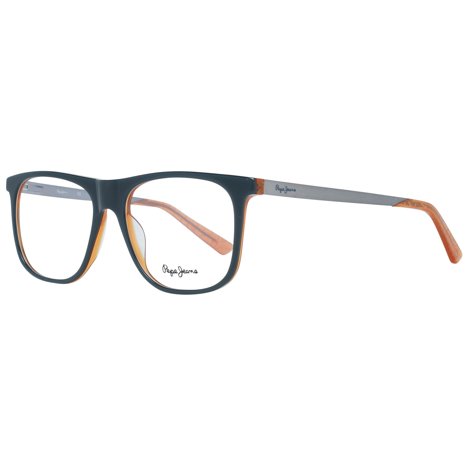 Pepe Jeans Square glasses in Grey with Metal frame, model Pepe Jeans Optical Frames PJ3365 55C3, from Burghley & Co – Luxury eyewear UK