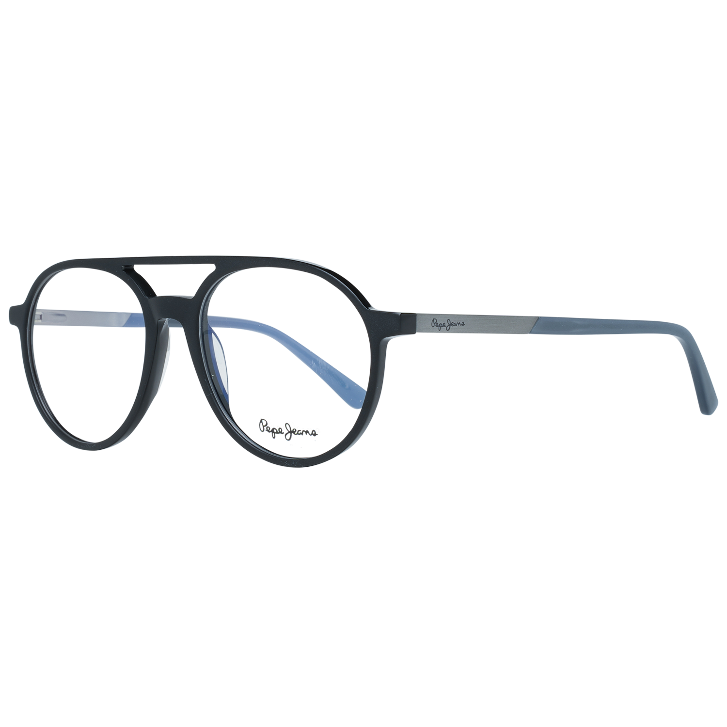 Pepe Jeans Aviator glasses in Black with Plastic frame, model Pepe Jeans Optical Frames PJ3366 53C1, from Burghley & Co – Luxury eyewear UK