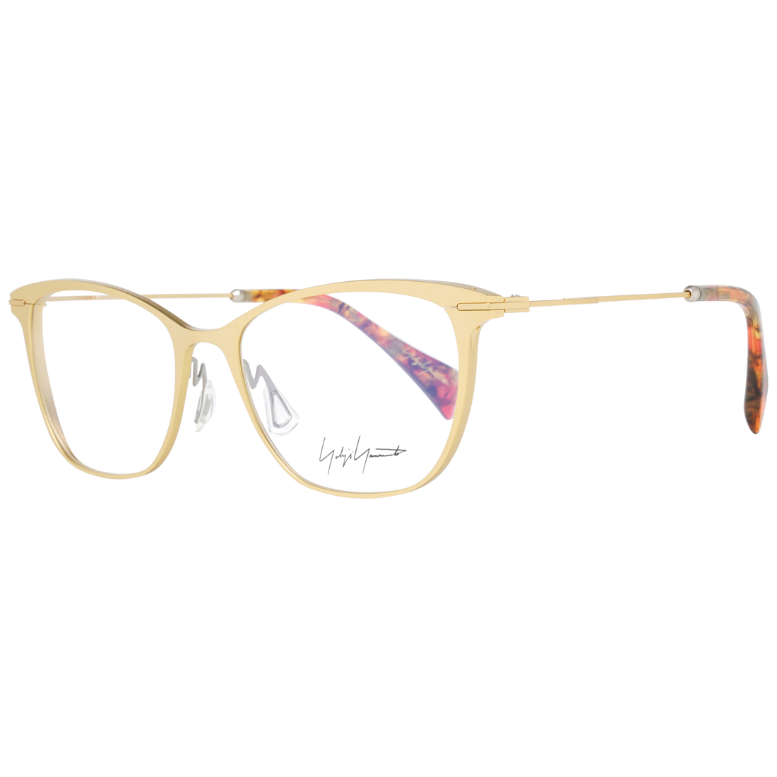 Yohji Yamamoto glasses in Gold with Metal frame, model Yohji Yamamoto Optical Frames YY3030 53464, from Burghley & Co – Luxury eyewear UK