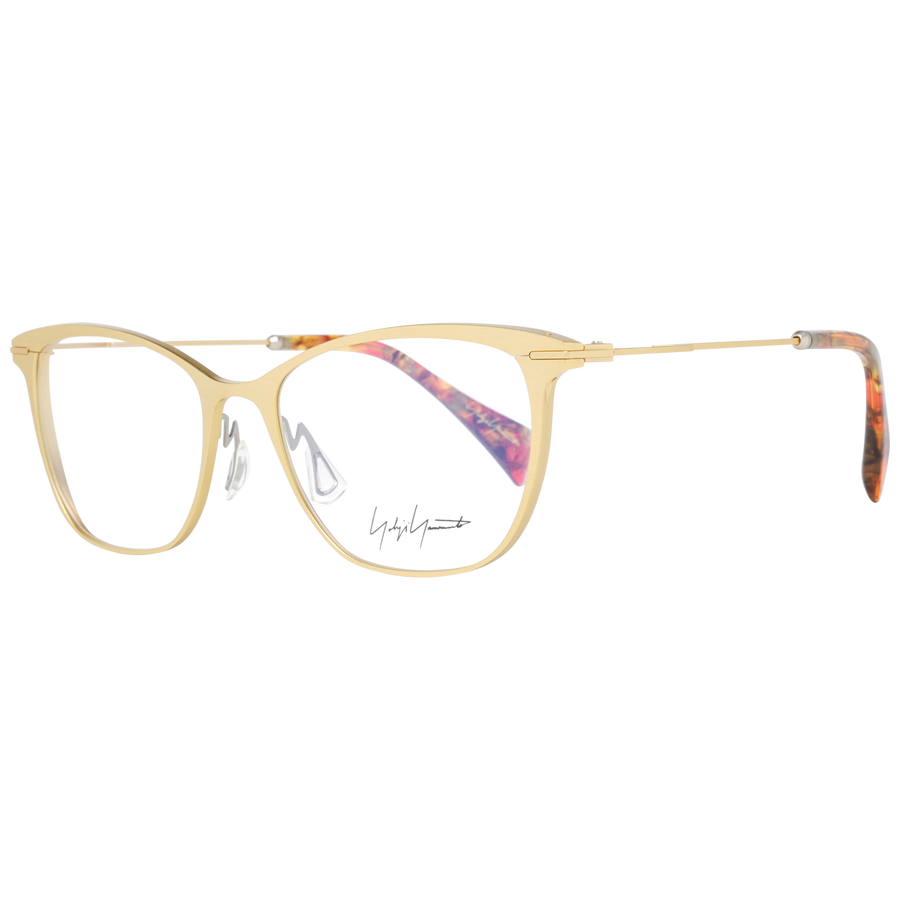 Yohji Yamamoto glasses in Gold with Metal frame, model Yohji Yamamoto Optical Frames YY3030 53464, from Burghley & Co – Luxury eyewear UK