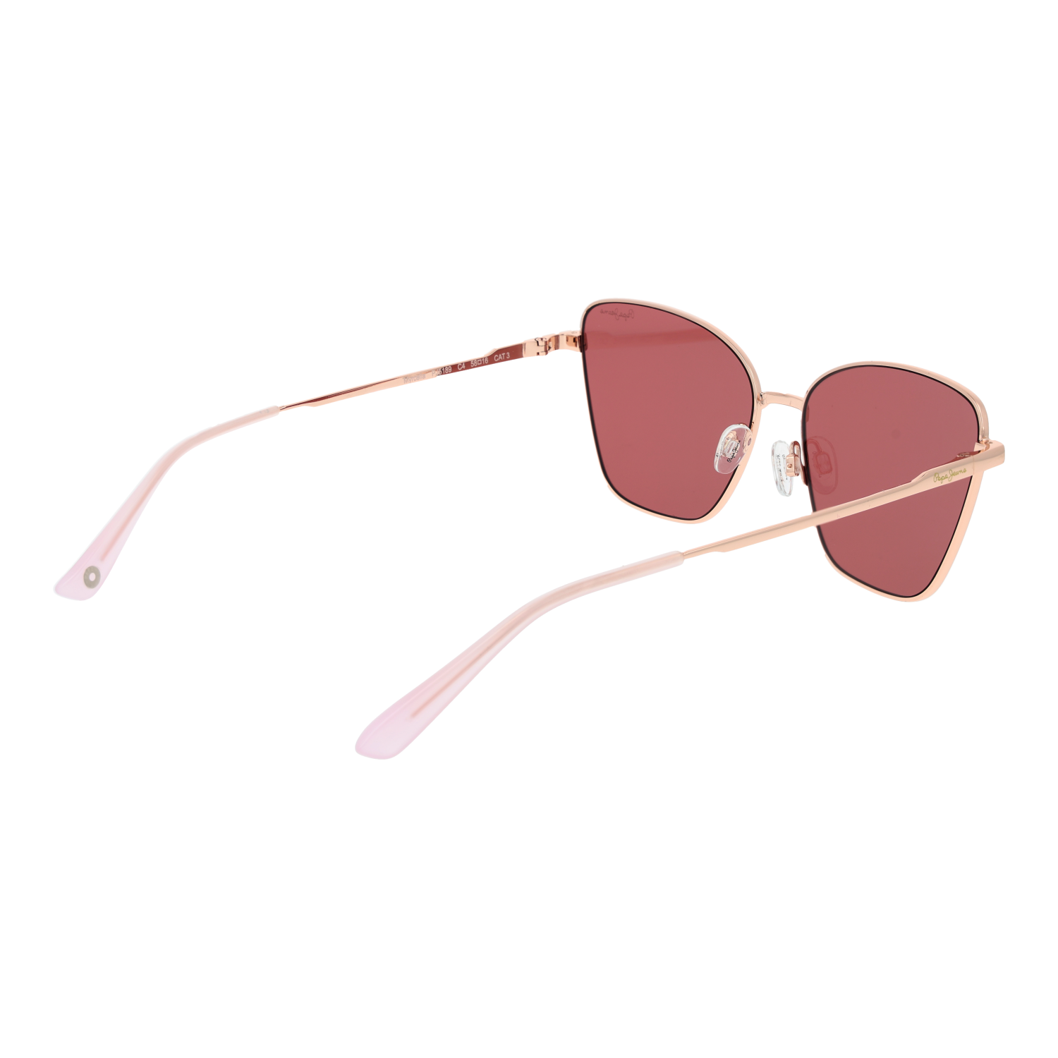 Pepe Jeans Cat-eye sunglasses in Pink with Stainless steel frame, model Pepe Jeans Sunglasses PJ5189 C4 58, from Burghley & Co – Luxury eyewear UK