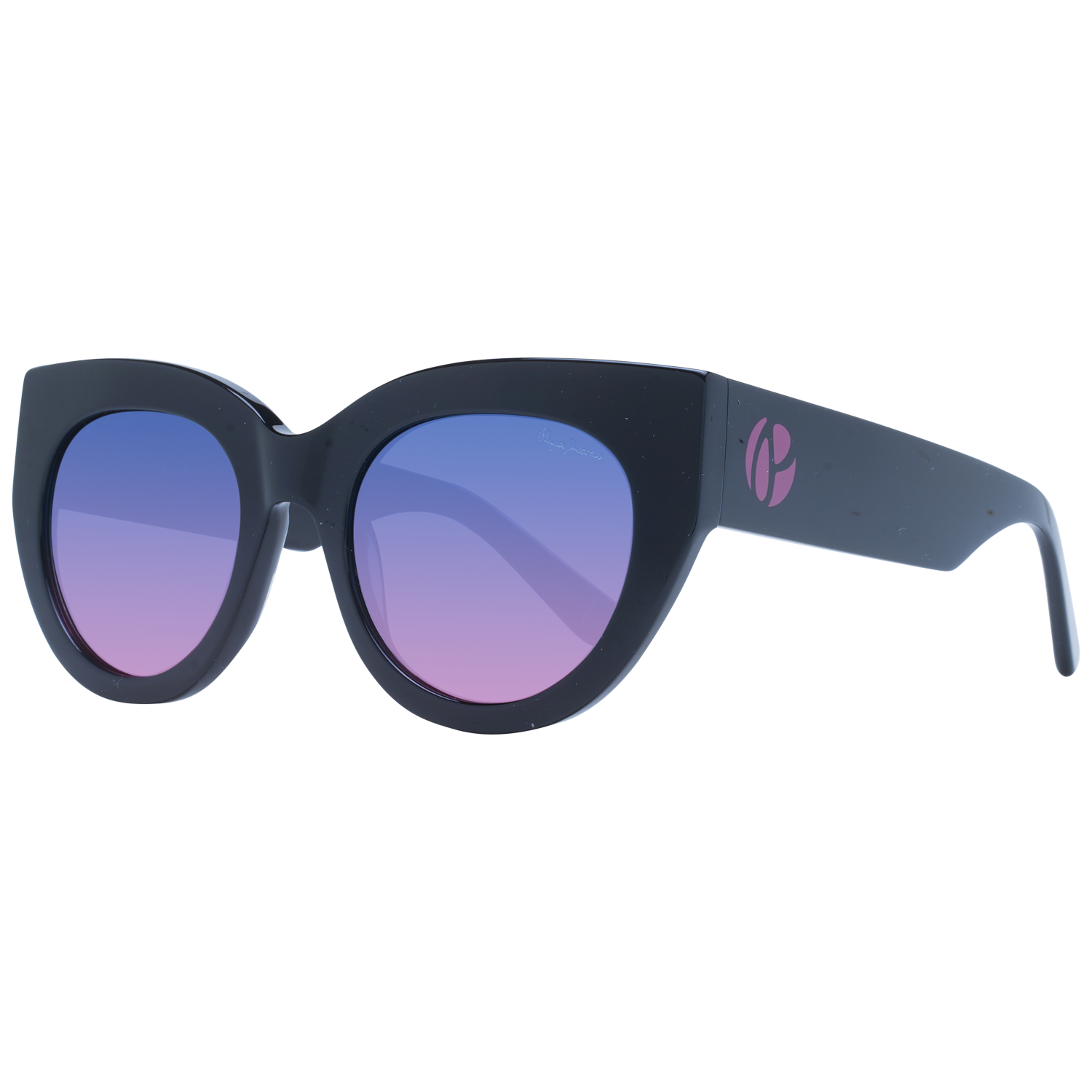Pepe Jeans Cat-eye sunglasses in Black with Plastic frame, model Pepe Jeans Sunglasses PJ7423 001 50, from Burghley & Co – Luxury eyewear UK