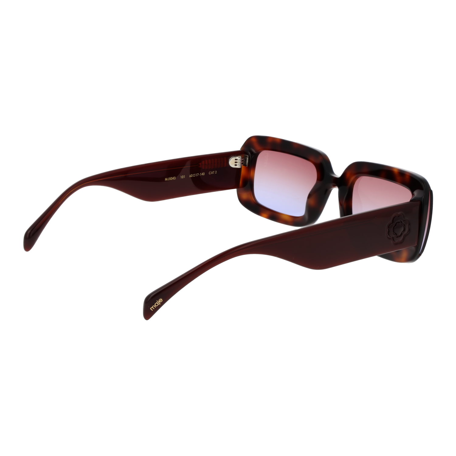 Maje Rectangle sunglasses in Brown with Acetate frame, model Maje Sunglasses MJ5043 101 60, from Burghley & Co – Luxury eyewear UK