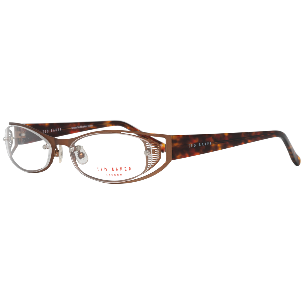Ted Baker Oval glasses in Brown with Metal frame, model Ted Baker Optical Frames TB2160 54152, from Burghley & Co – Luxury eyewear UK