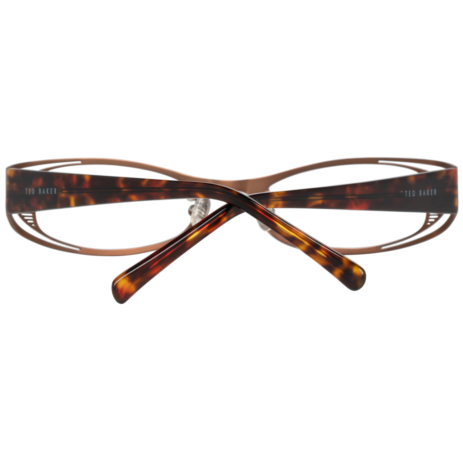 Ted Baker Oval glasses in Brown with Metal frame, model Ted Baker Optical Frames TB2160 54152, from Burghley & Co – Luxury eyewear UK