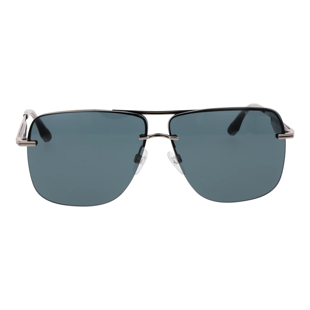 Trussardi Square sunglasses, Metal frame, Trussardi Sunglasses TSM3001 T01 64 – Burghley & Co (Image 2)