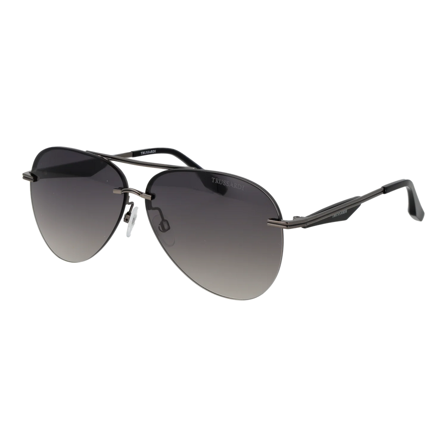 Trussardi Aviator sunglasses, Metal frame, Trussardi Sunglasses TSM3004 A01 64 – Burghley & Co (Image 1)