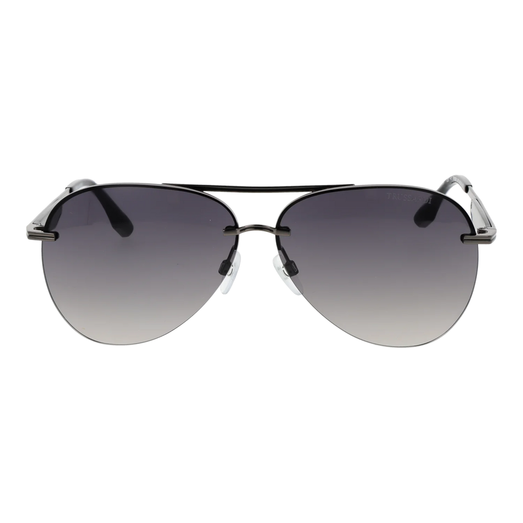 Trussardi Aviator sunglasses, Metal frame, Trussardi Sunglasses TSM3004 A01 64 – Burghley & Co (Image 2)