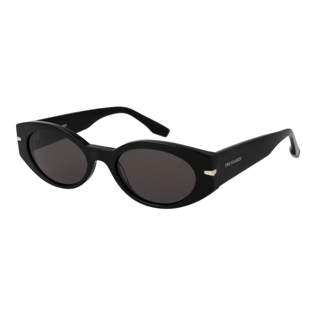 Trussardi Oval sunglasses, Acetate frame, Trussardi Sunglasses TSW9017 A01 54 – Burghley & Co (Image 1)
