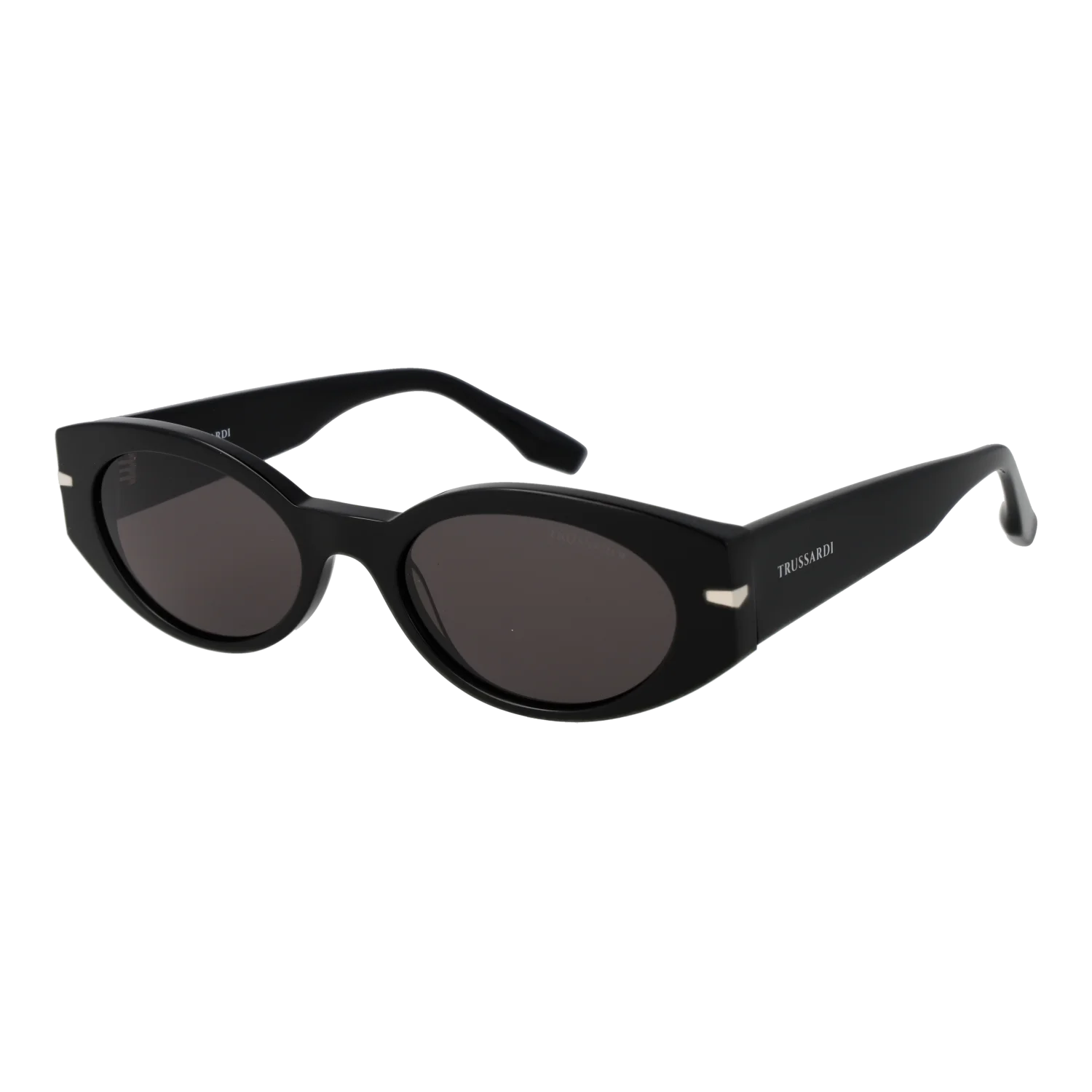 Trussardi Oval sunglasses, Acetate frame, Trussardi Sunglasses TSW9017 A01 54 – Burghley & Co (Image 1)