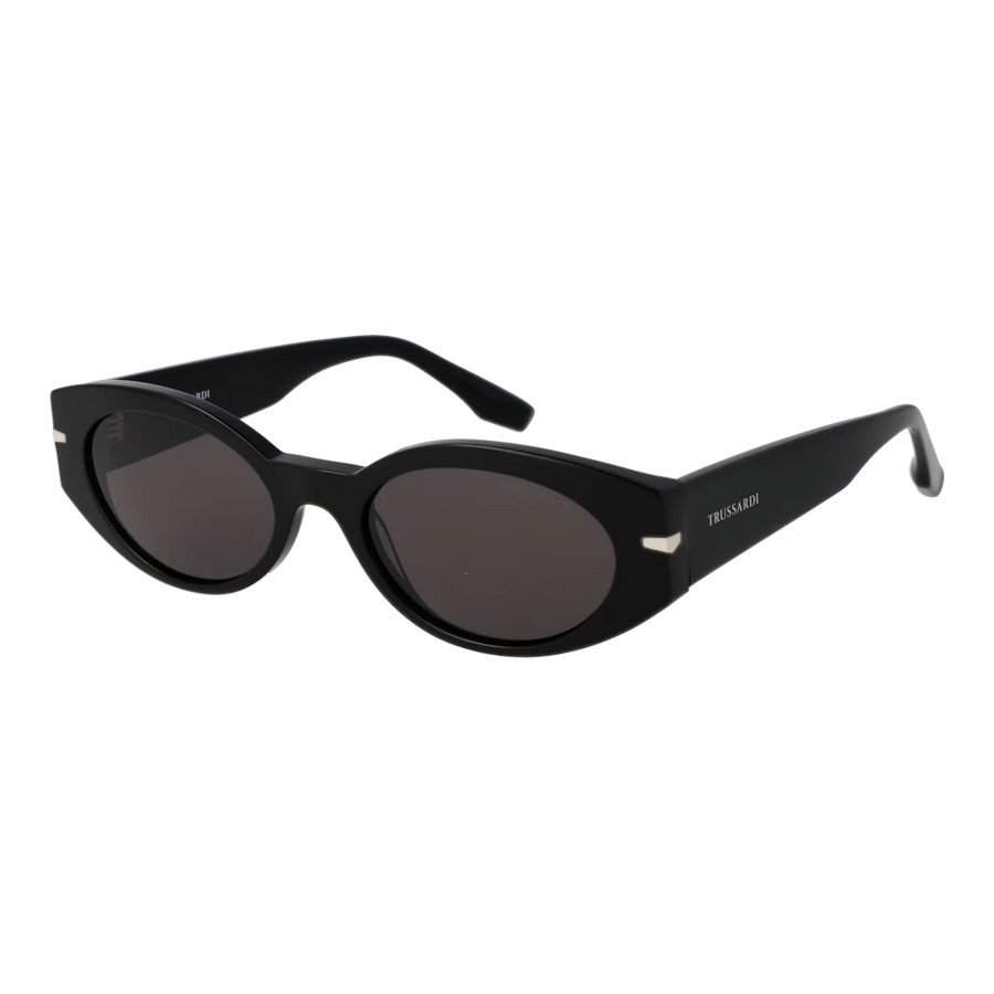 Trussardi Oval sunglasses, Acetate frame, Trussardi Sunglasses TSW9017 A01 54 – Burghley & Co (Image 1)