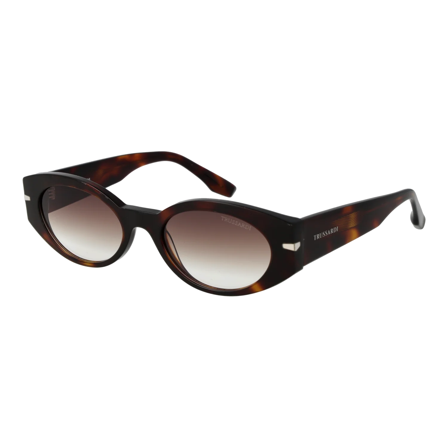 Trussardi Oval sunglasses, Acetate frame, Trussardi Sunglasses TSW9017 G21 54 – Burghley & Co (Image 1)