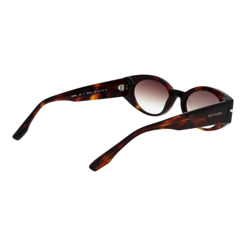 Trussardi Oval sunglasses, Acetate frame, Trussardi Sunglasses TSW9017 G21 54 – Burghley & Co (Image 3)