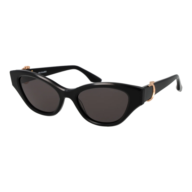 Trussardi Cat-eye sunglasses, Acetate frame, Trussardi Sunglasses TSW9021 A01 55 – Burghley & Co (Image 1)