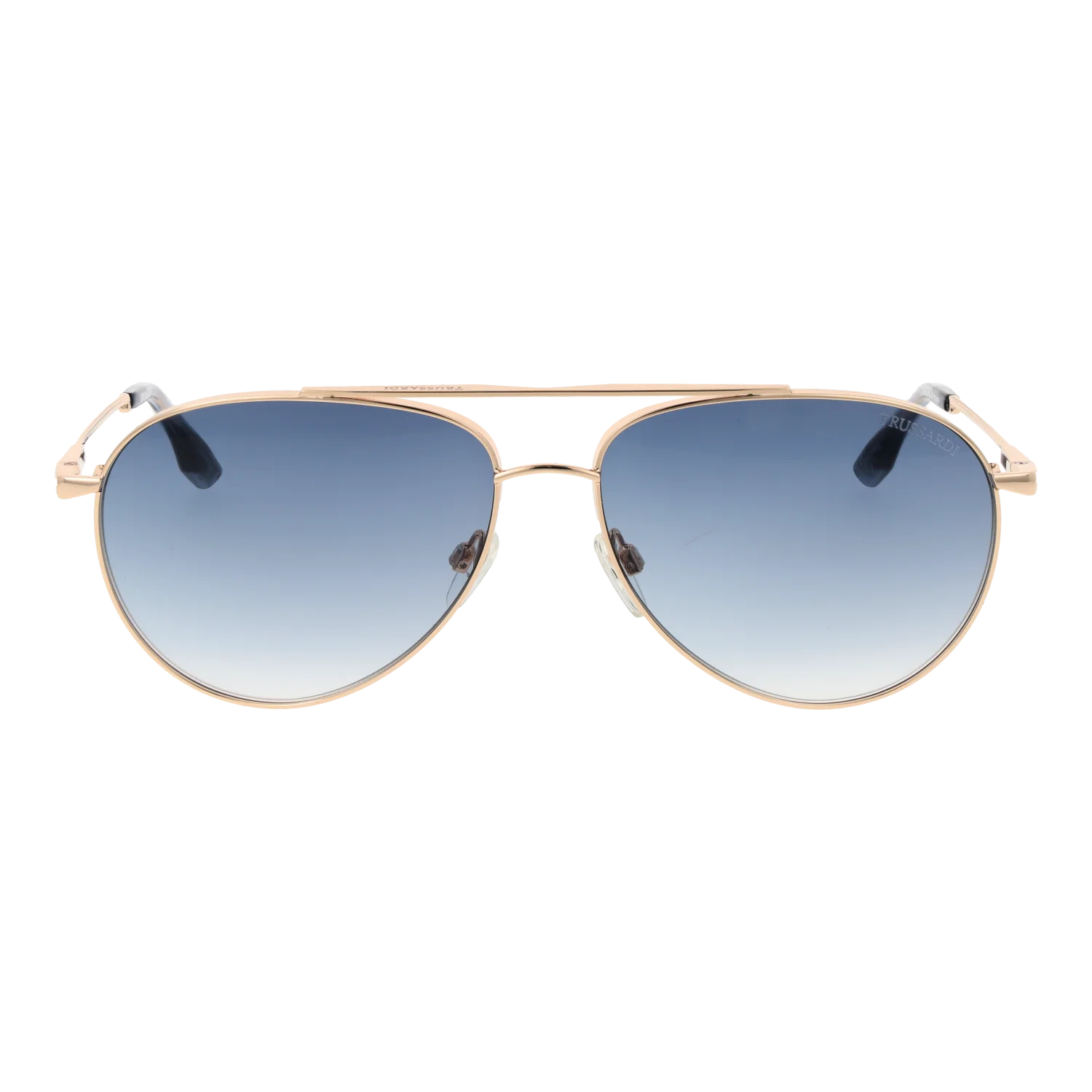 Trussardi Aviator sunglasses, Stainless steel frame, Trussardi Sunglasses TSM3015 04A 62 – Burghley & Co (Image 2)