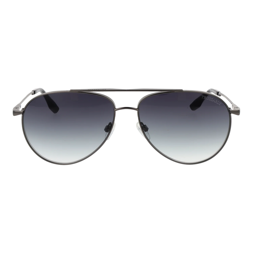Trussardi Aviator sunglasses, Stainless steel frame, Trussardi Sunglasses TSM3015 02B 62 – Burghley & Co (Image 2)