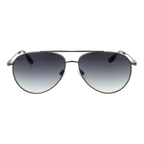 Trussardi Aviator sunglasses, Stainless steel frame, Trussardi Sunglasses TSM3015 02B 62 – Burghley & Co (Image 2)
