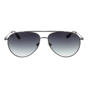 Trussardi Aviator sunglasses, Stainless steel frame, Trussardi Sunglasses TSM3015 02B 62 – Burghley & Co (Image 2)