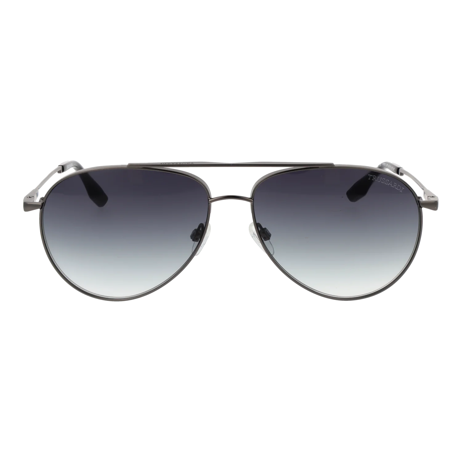Trussardi Aviator sunglasses, Stainless steel frame, Trussardi Sunglasses TSM3015 02B 62 – Burghley & Co (Image 2)