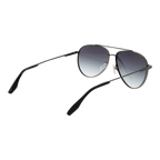 Trussardi Aviator sunglasses, Stainless steel frame, Trussardi Sunglasses TSM3015 02B 62 – Burghley & Co (Image 3)
