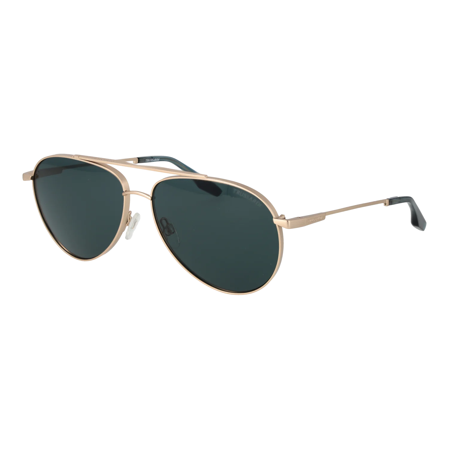 Trussardi Aviator sunglasses, Stainless steel frame, Trussardi Sunglasses TSM3015 04B 62 – Burghley & Co (Image 1)