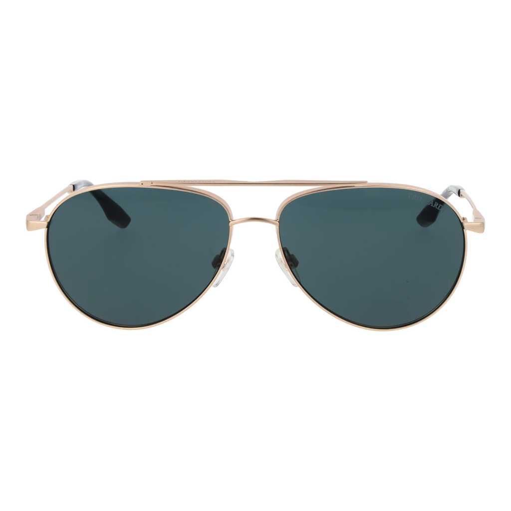 Trussardi Aviator sunglasses, Stainless steel frame, Trussardi Sunglasses TSM3015 04B 62 – Burghley & Co (Image 2)