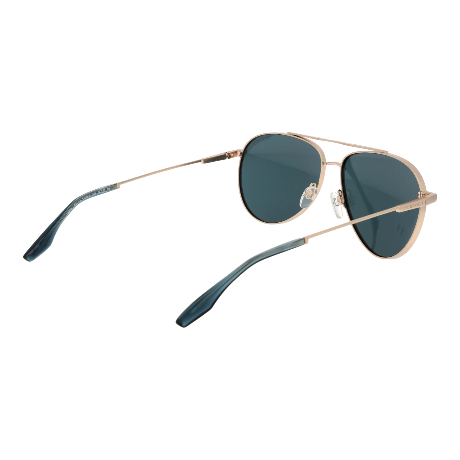 Trussardi Aviator sunglasses, Stainless steel frame, Trussardi Sunglasses TSM3015 04B 62 – Burghley & Co (Image 3)