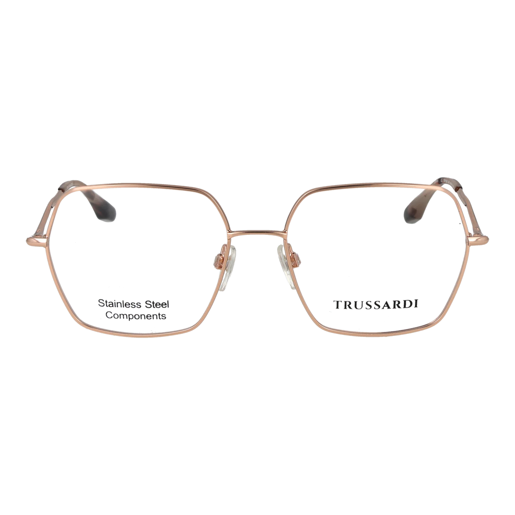 Trussardi Square glasses in  and , Stainless steel frame, Trussardi Optical Frames TSW1038 05A 56 – Burghley & Co (Image 2)
