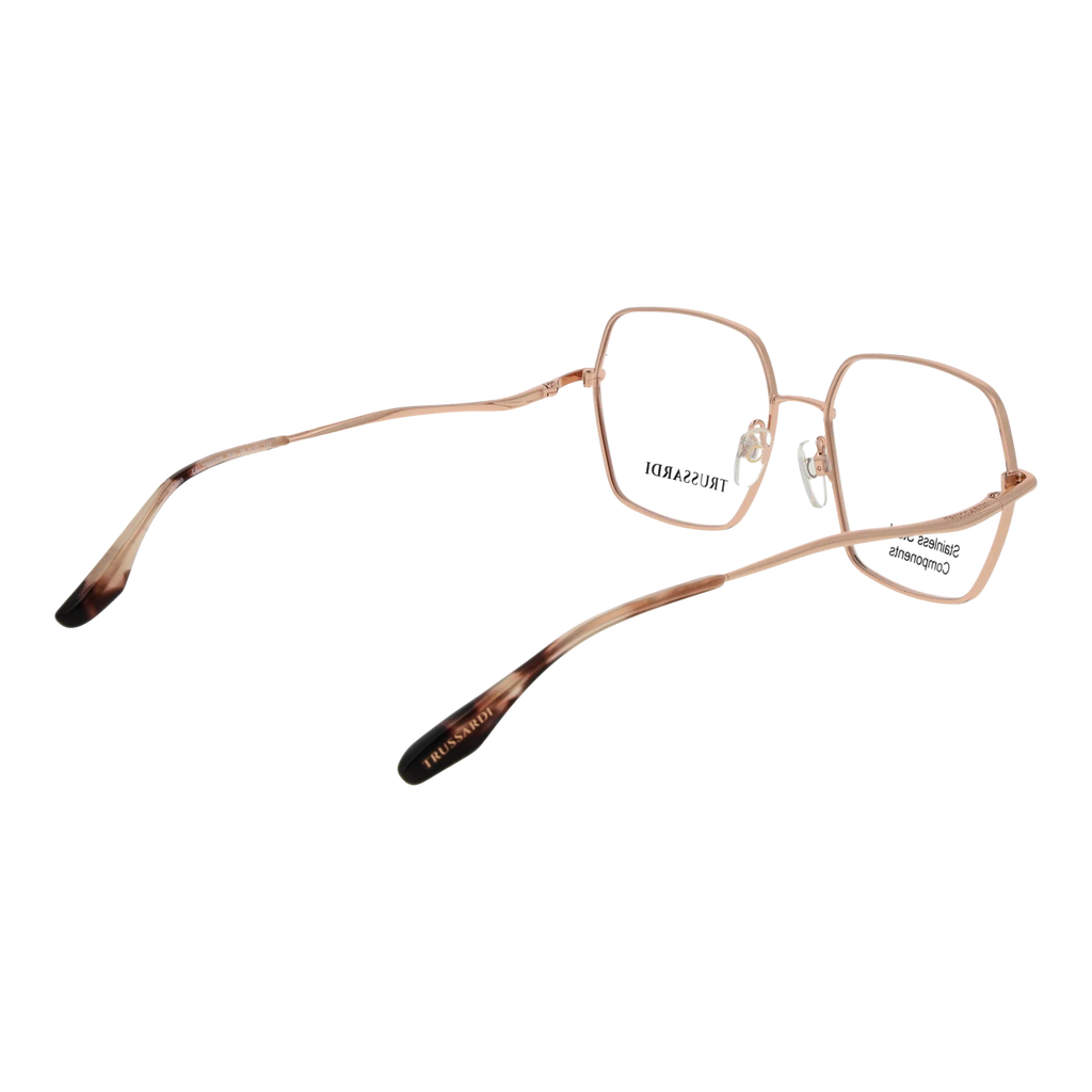 Trussardi Square glasses in  and , Stainless steel frame, Trussardi Optical Frames TSW1038 05A 56 – Burghley & Co (Image 3)