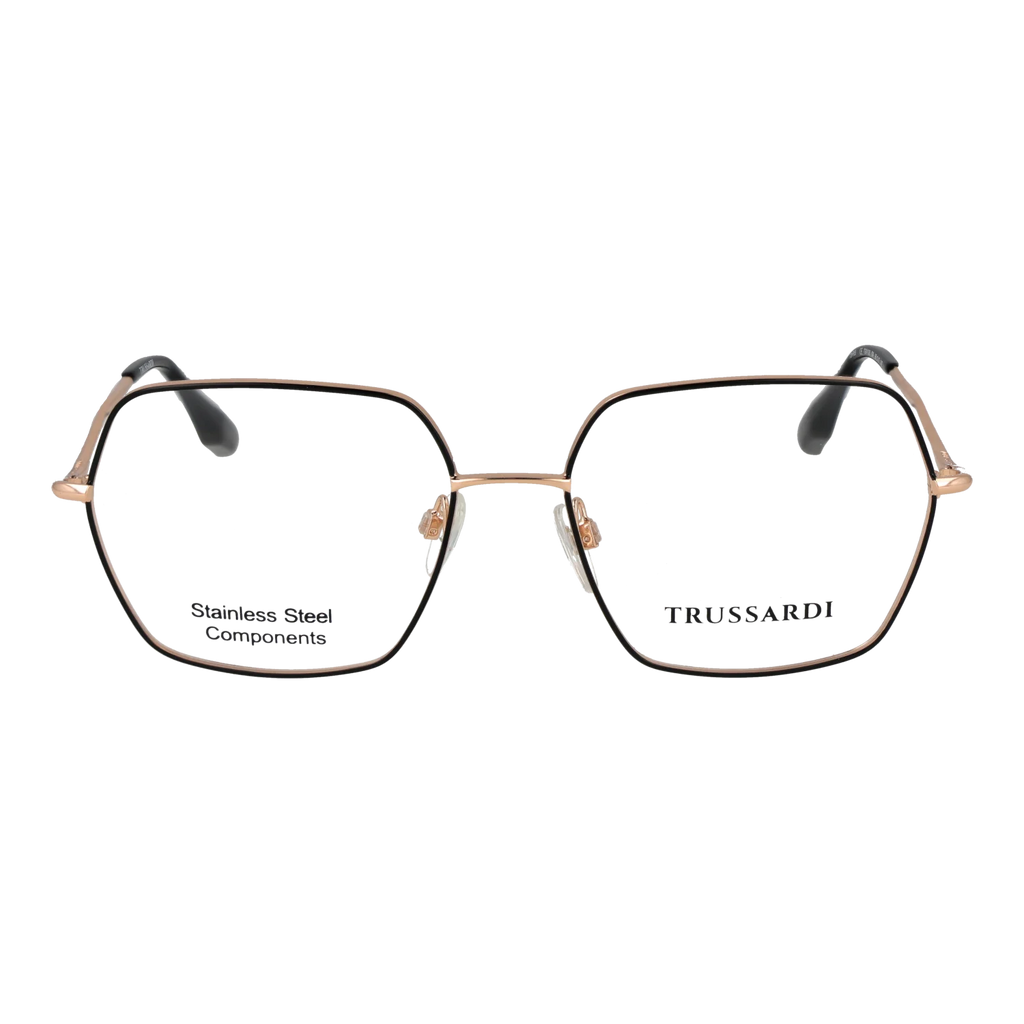 Trussardi Square glasses, Stainless steel frame, Trussardi Optical Frames TSW1038 09A 56 – Burghley & Co (Image 2)