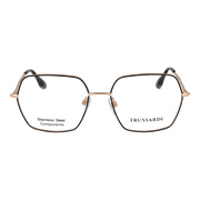 Trussardi Square glasses, Stainless steel frame, Trussardi Optical Frames TSW1038 09A 56 – Burghley & Co (Image 2)
