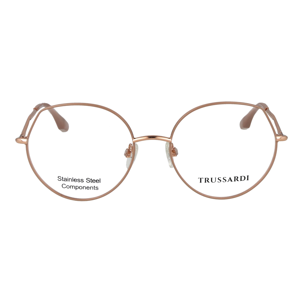 Trussardi Round glasses, Stainless steel frame, Trussardi Optical Frames TSW1039 01A 54 – Burghley & Co (Image 2)