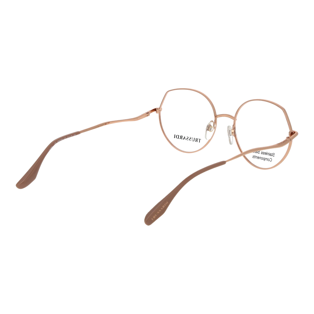 Trussardi Round glasses, Stainless steel frame, Trussardi Optical Frames TSW1039 01A 54 – Burghley & Co (Image 3)