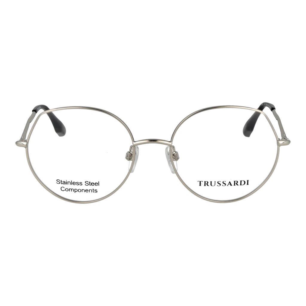 Trussardi Round glasses, Stainless steel frame, Trussardi Optical Frames TSW1039 03A 54 – Burghley & Co (Image 2)