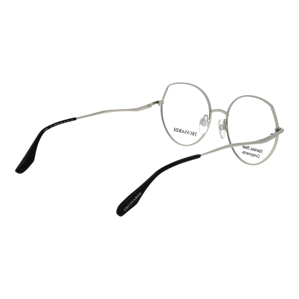 Trussardi Round glasses, Stainless steel frame, Trussardi Optical Frames TSW1039 03A 54 – Burghley & Co (Image 3)
