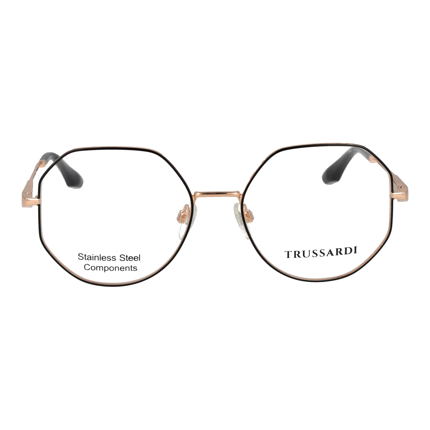Trussardi glasses, Stainless steel frame, Trussardi Optical Frames TSW1042 09A 53 – Burghley & Co (Image 2)