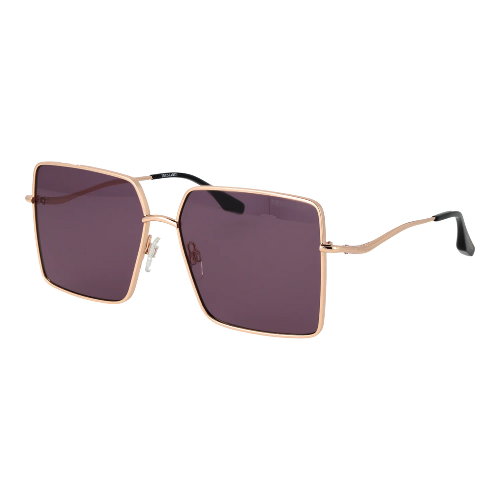 Trussardi Square sunglasses, Stainless steel frame, Trussardi Sunglasses TSW3010 04A 59 – Burghley & Co (Image 1)