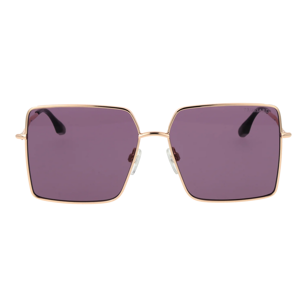 Trussardi Square sunglasses, Stainless steel frame, Trussardi Sunglasses TSW3010 04A 59 – Burghley & Co (Image 2)