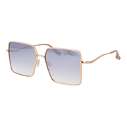 Trussardi Square sunglasses, Stainless steel frame, Trussardi Sunglasses TSW3010 04B 59 – Burghley & Co (Image 1)
